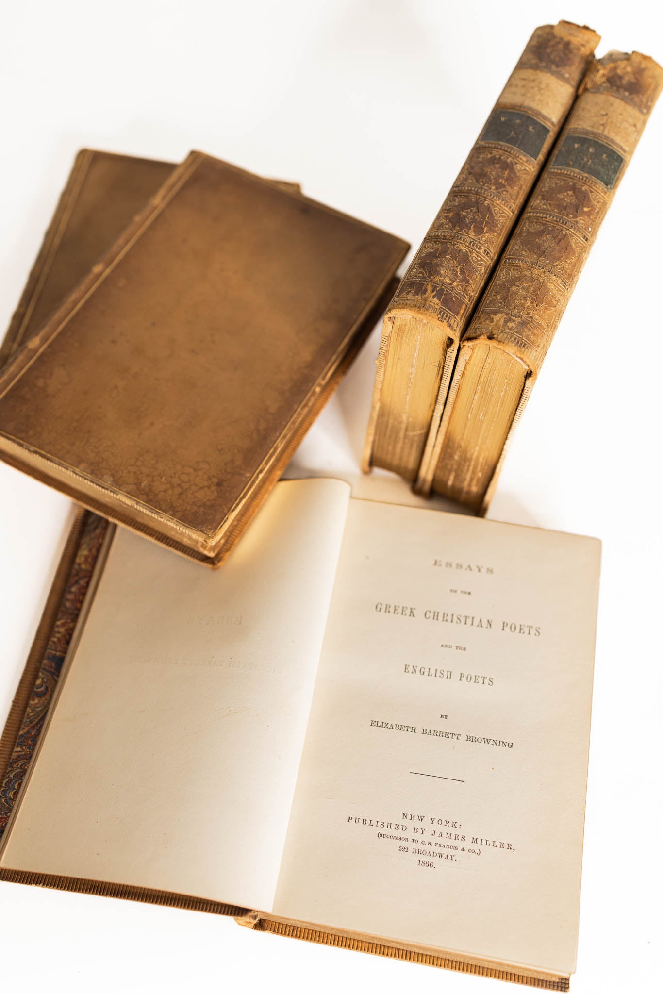Set of 5 Poems of Elizabeth Browning 1866