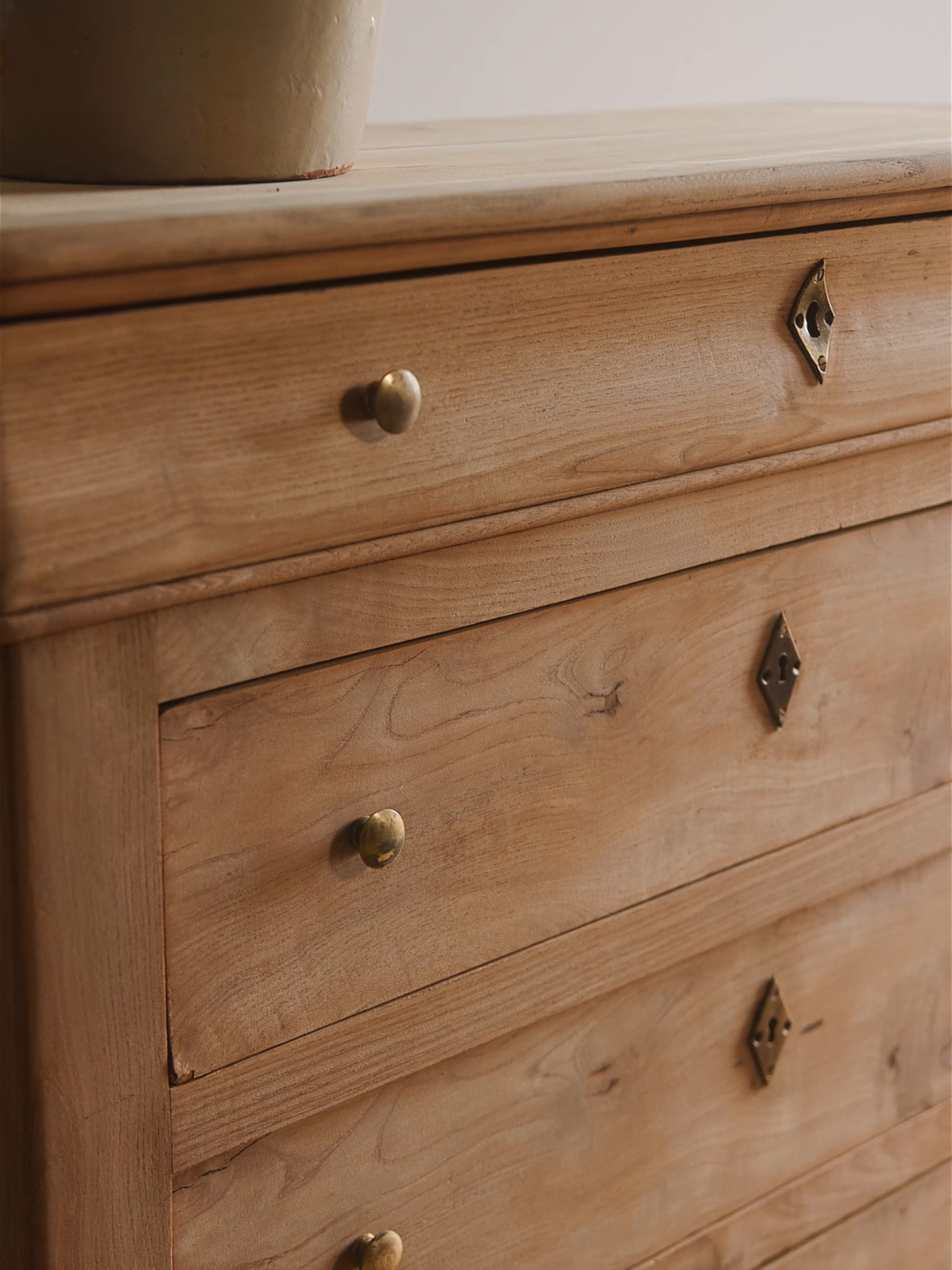 Antique Bleached Commode