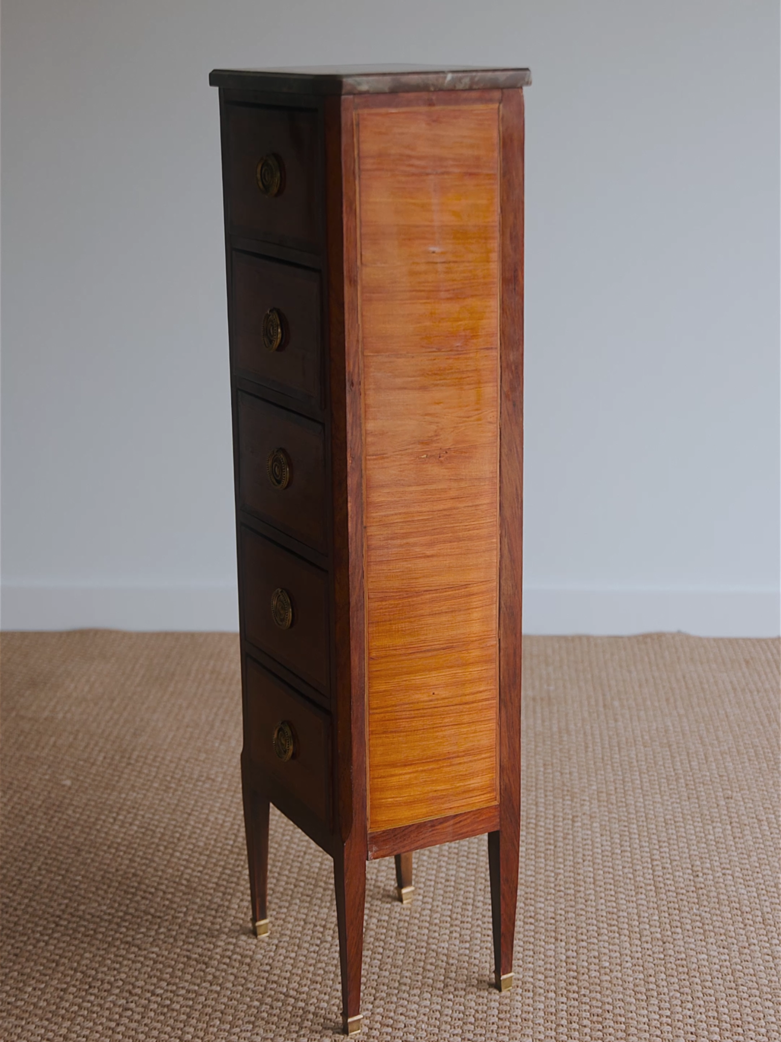 French Marble-Top Semainier Chest