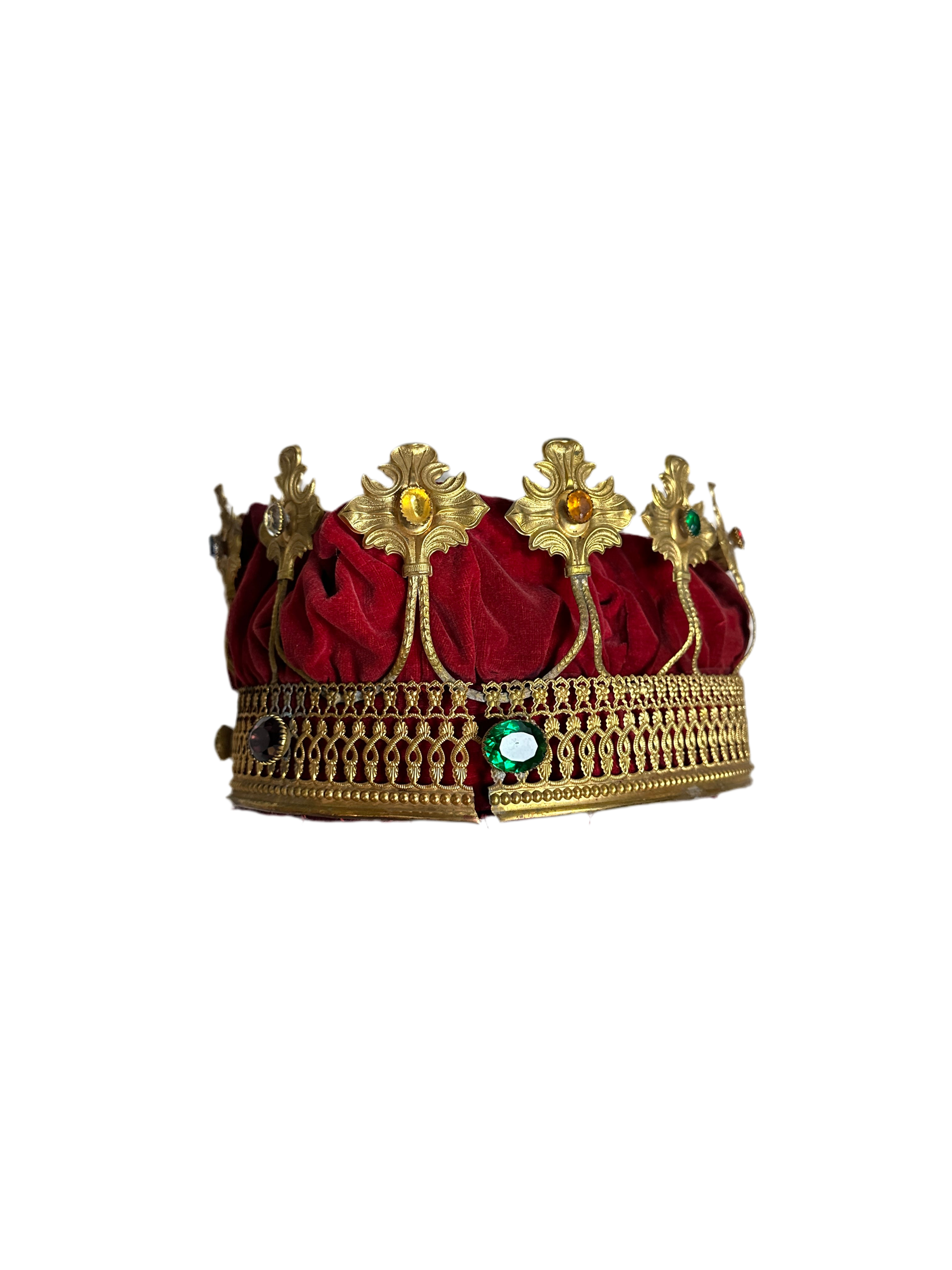Antique Theatrical Crown – M.C. Lilley & Co., Columbus, Ohio (c. late 19th–early 20th century)