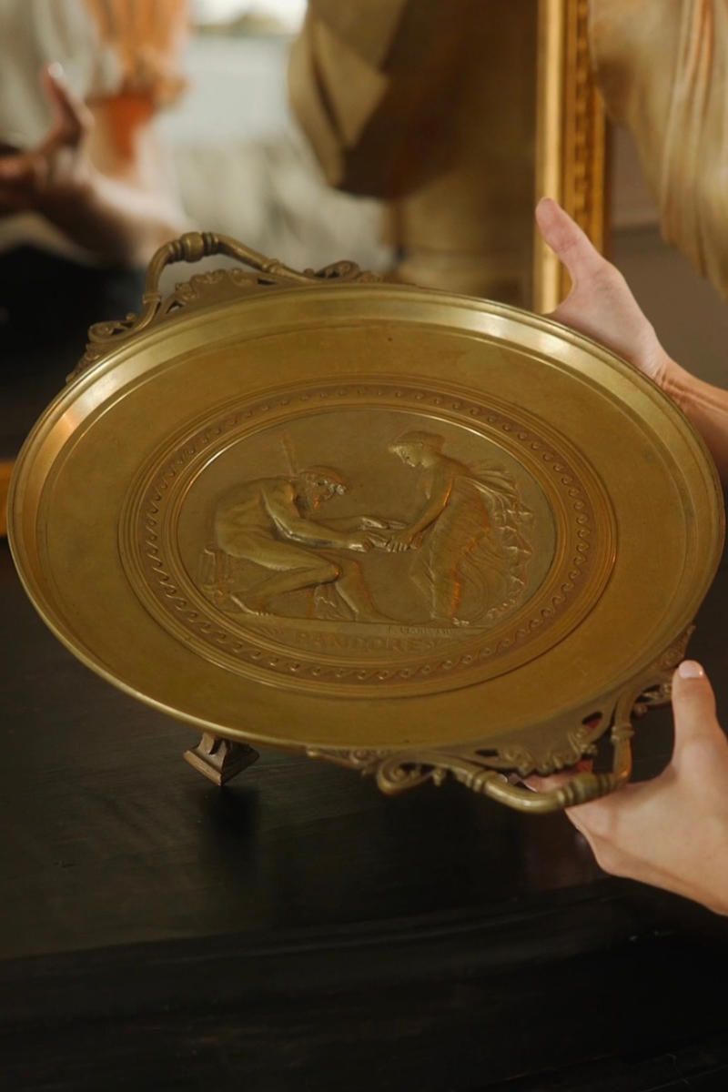 19th Century Bronze Tazza