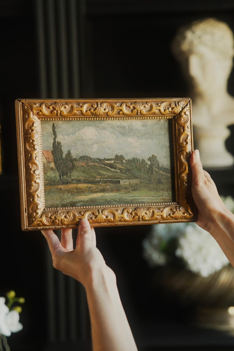 Late 19th C. Continental Landscape Study - Oil On Board