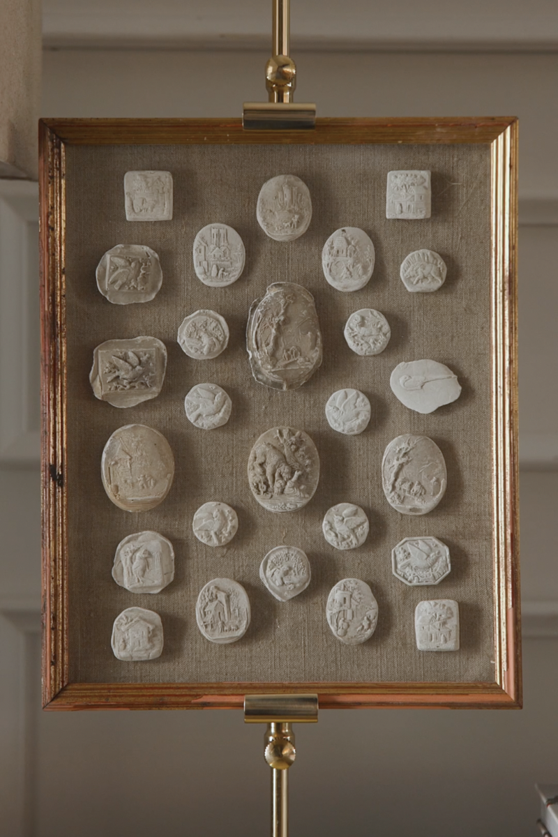 19th-Century Architectural & Pastoral Intaglio Study