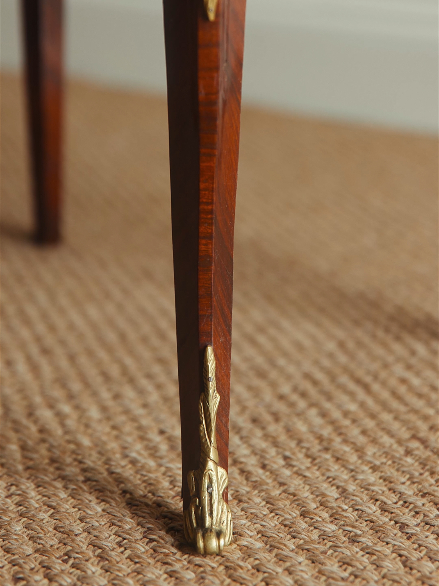 French Louis XV–Style Mahogany and Ormolu Vitrine Cabinet