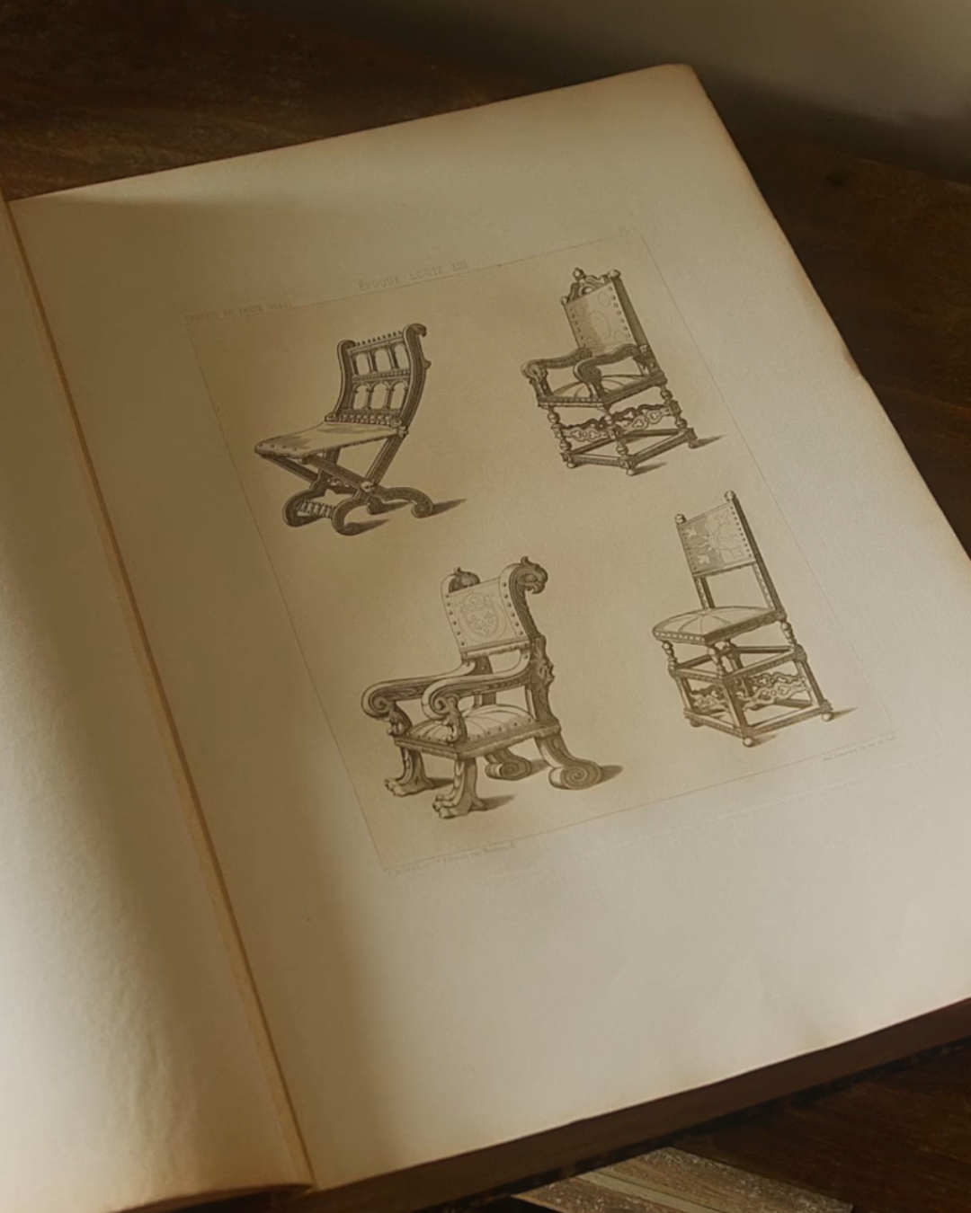 19th Century French Design Folio — Décorations Intérieures et Meubles, by Louis Adams (1876)