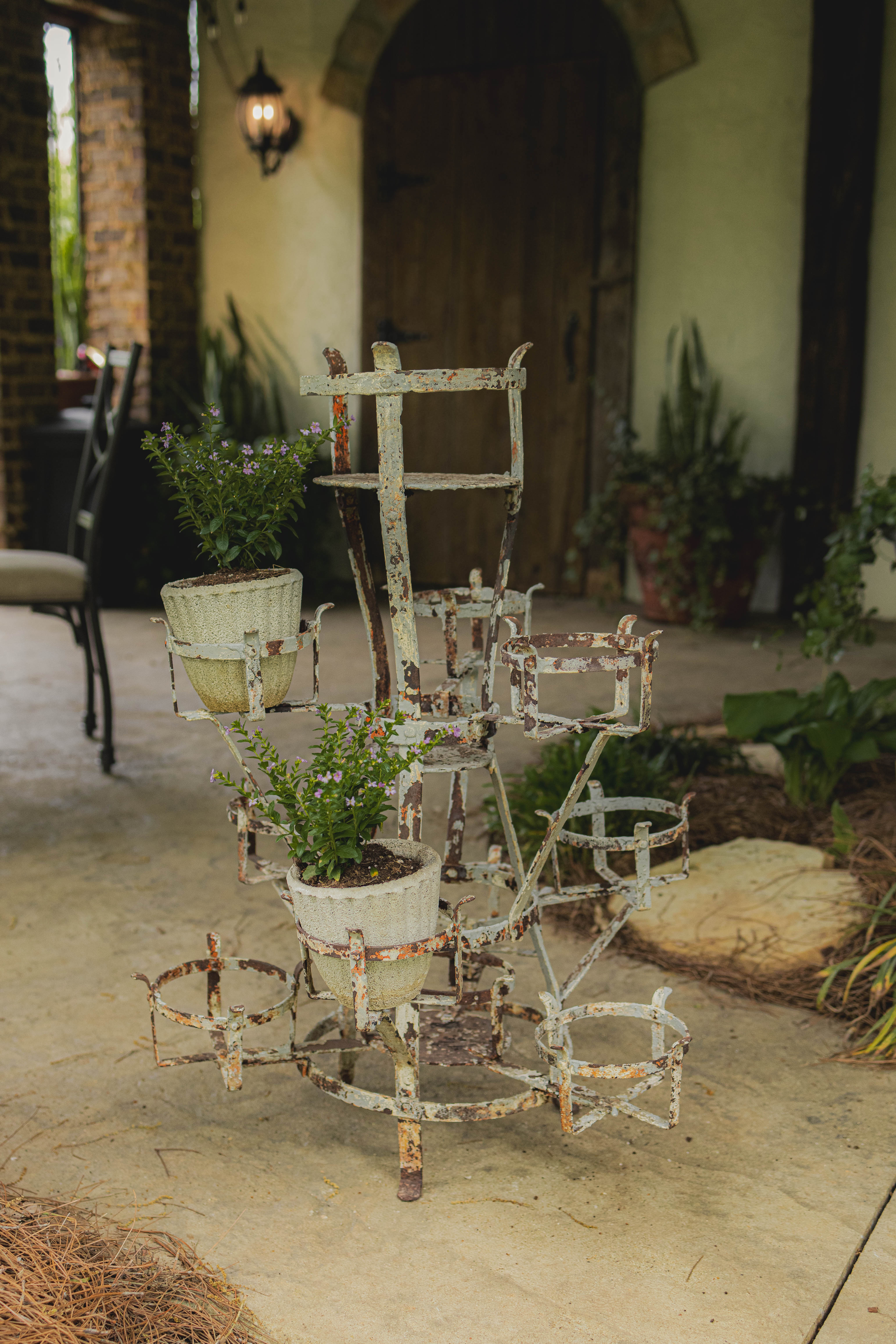 20th Century French Rustic Plant Stand