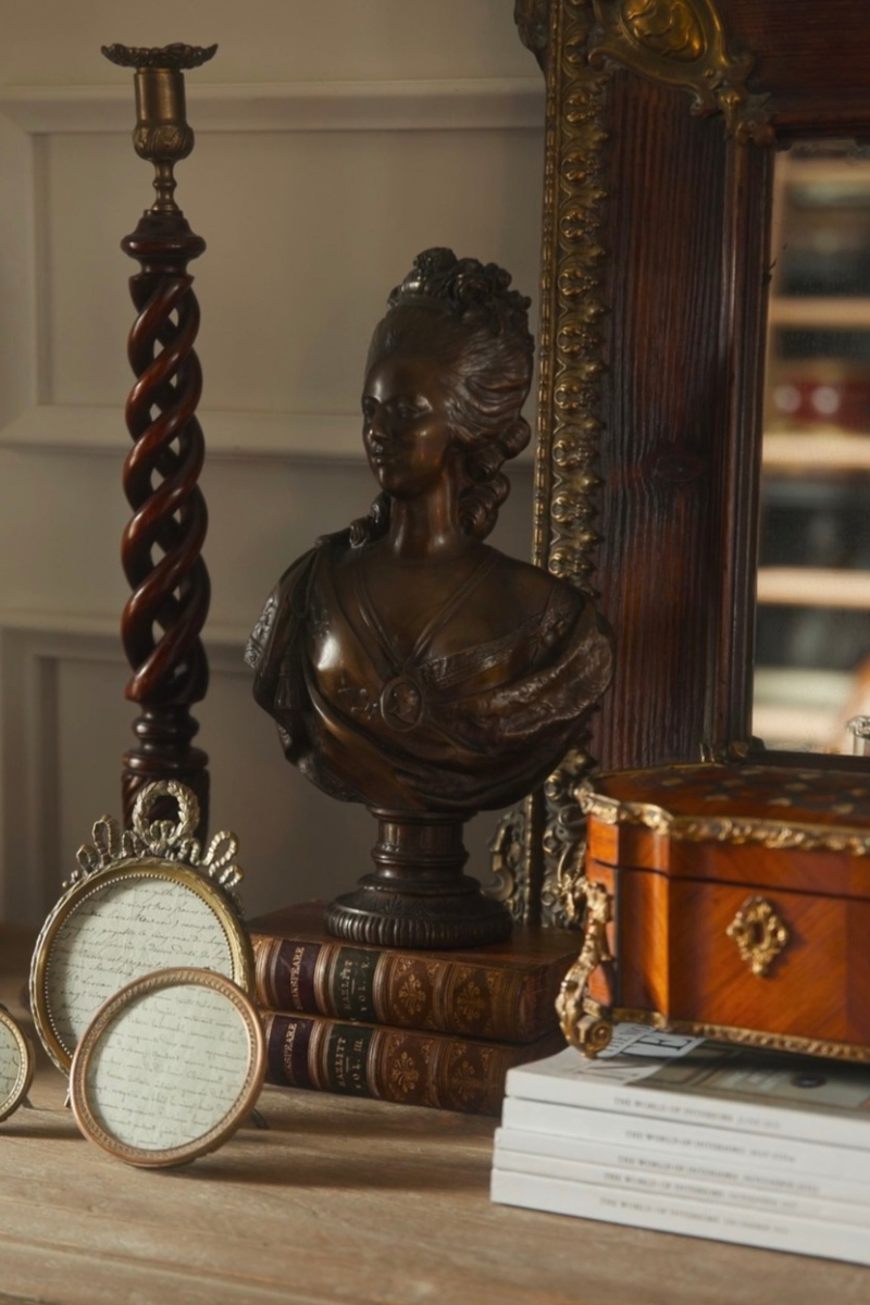 Late 19th Century French Bronze Bust of Marie Antoinette