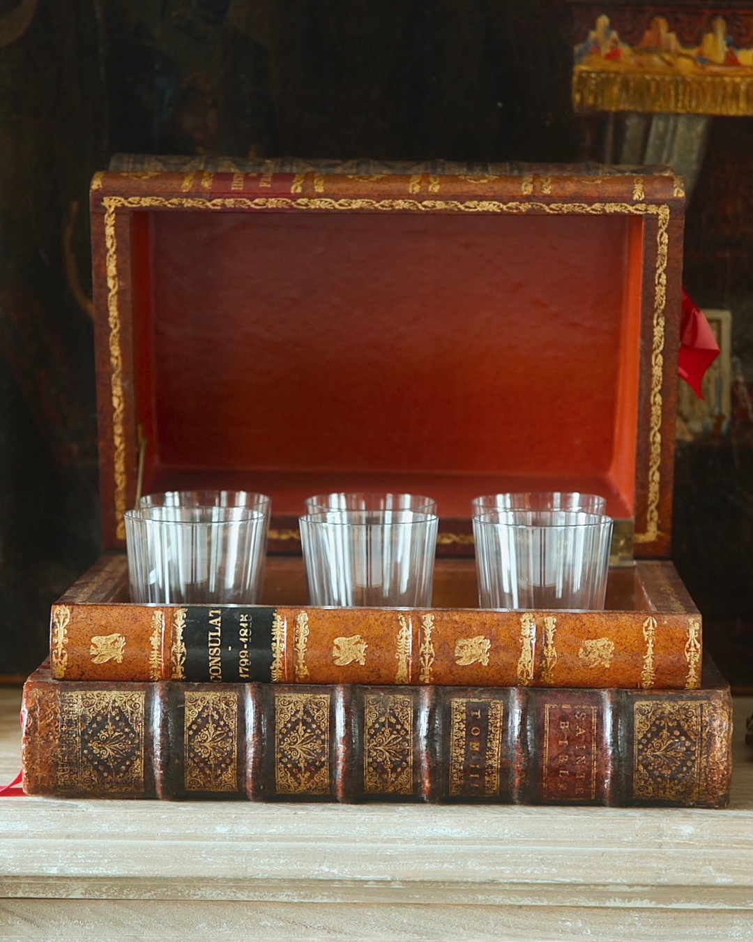 Antique Baccarat Highball Book Tantilus