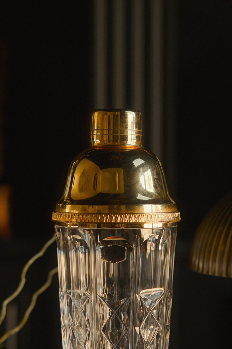 Val Saint Lambert Cut Crystal Cocktail Shaker
