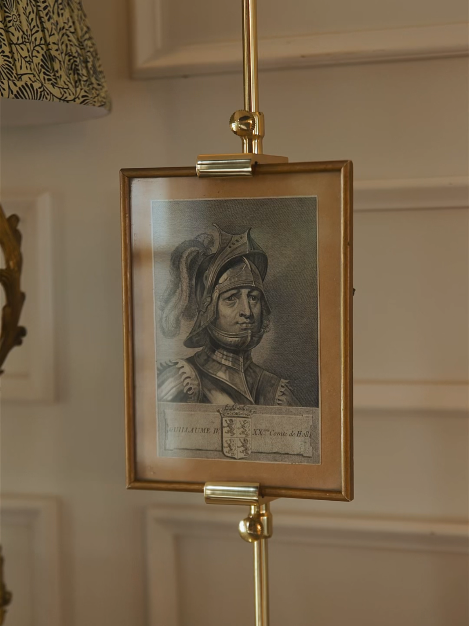 18th Century French Engraving of Guillaume II, Comte de Hainaut