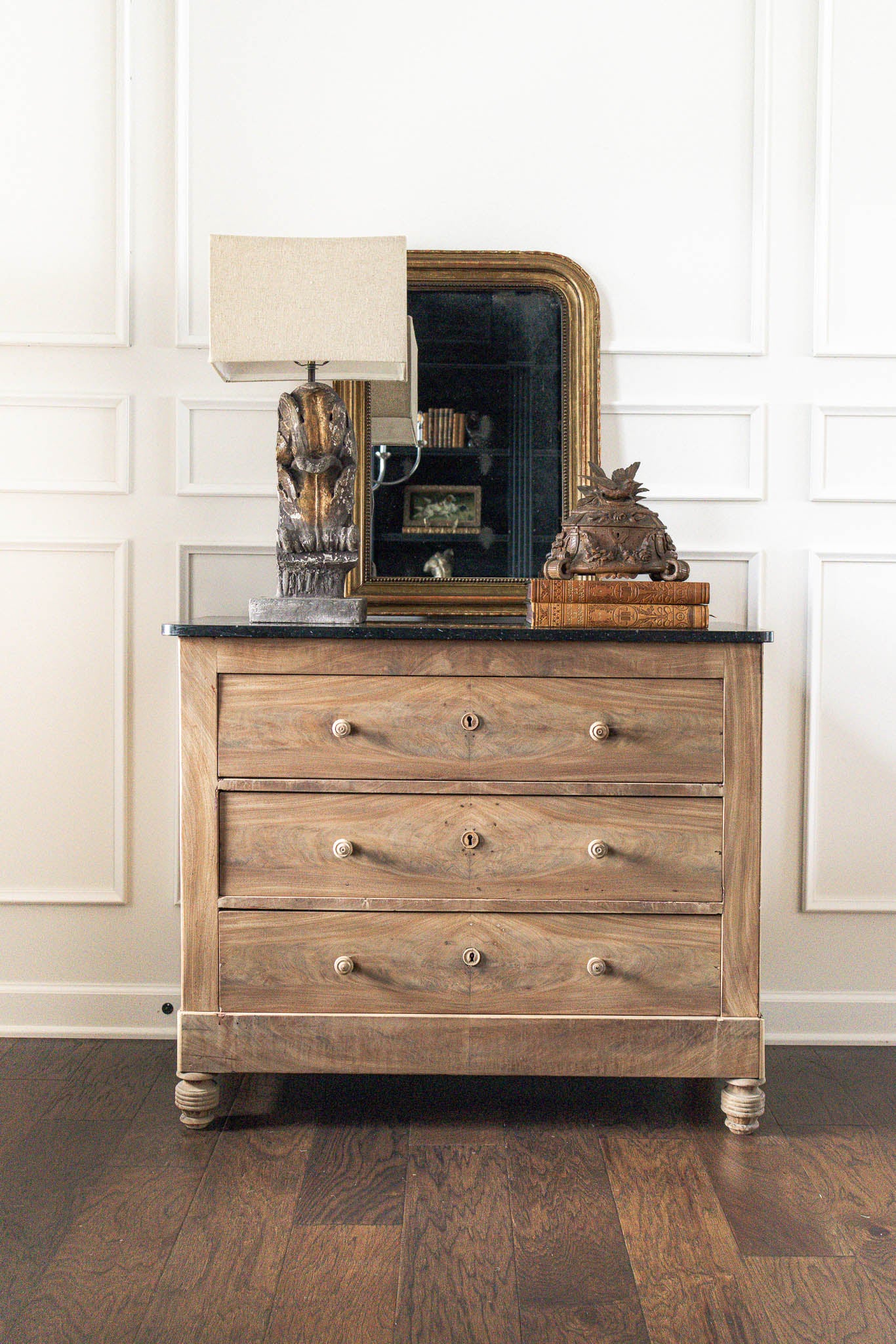 1900’s Mahogany Sand Blasted Commode