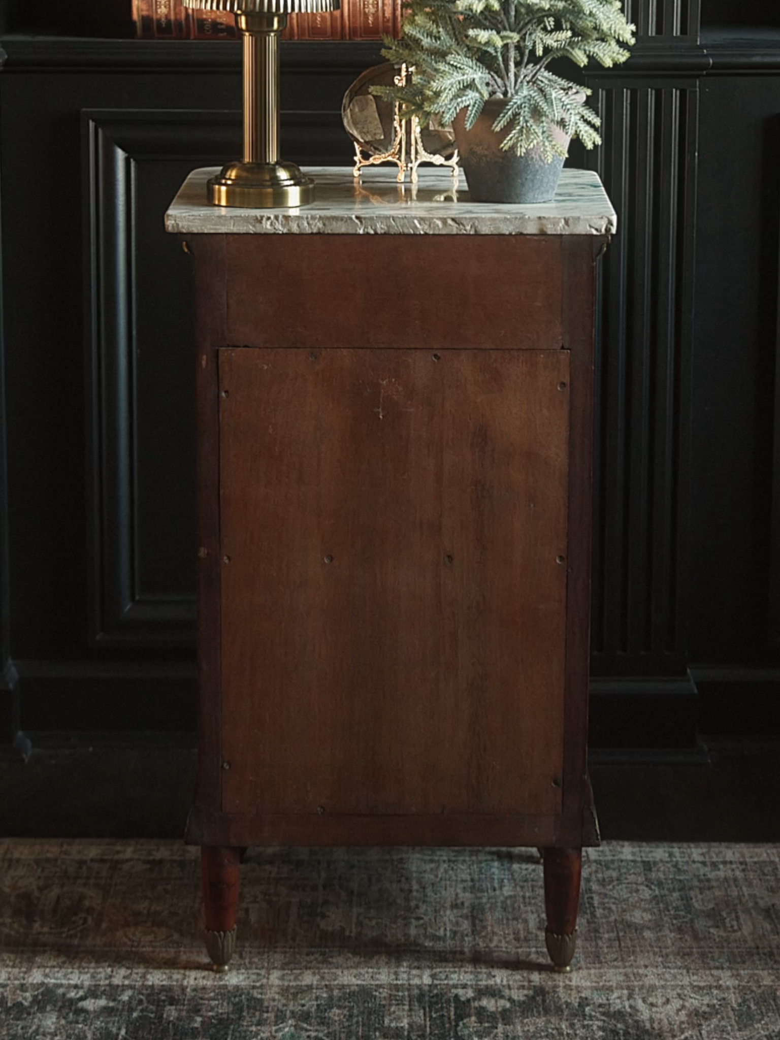 French Louis XVI Marble-Top Cabinet With Ormolu Mounts