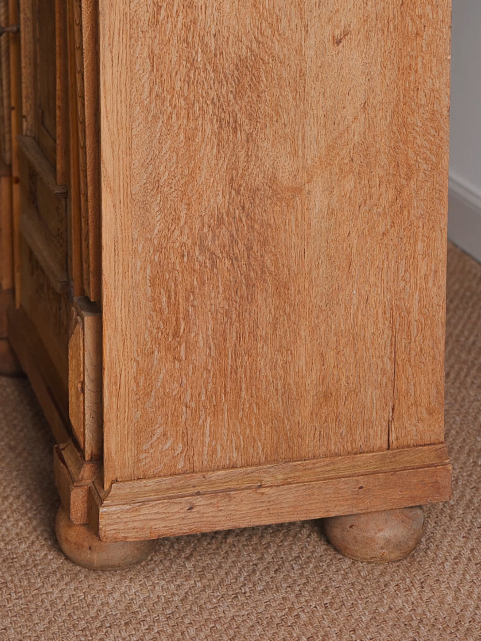19th Century French Carved Oak Cabinet