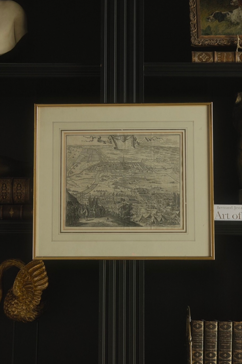 Early French Topographical Engraving of Belle-Marde, Engraved by C. Decker After Dumont, Circa 1680–1720