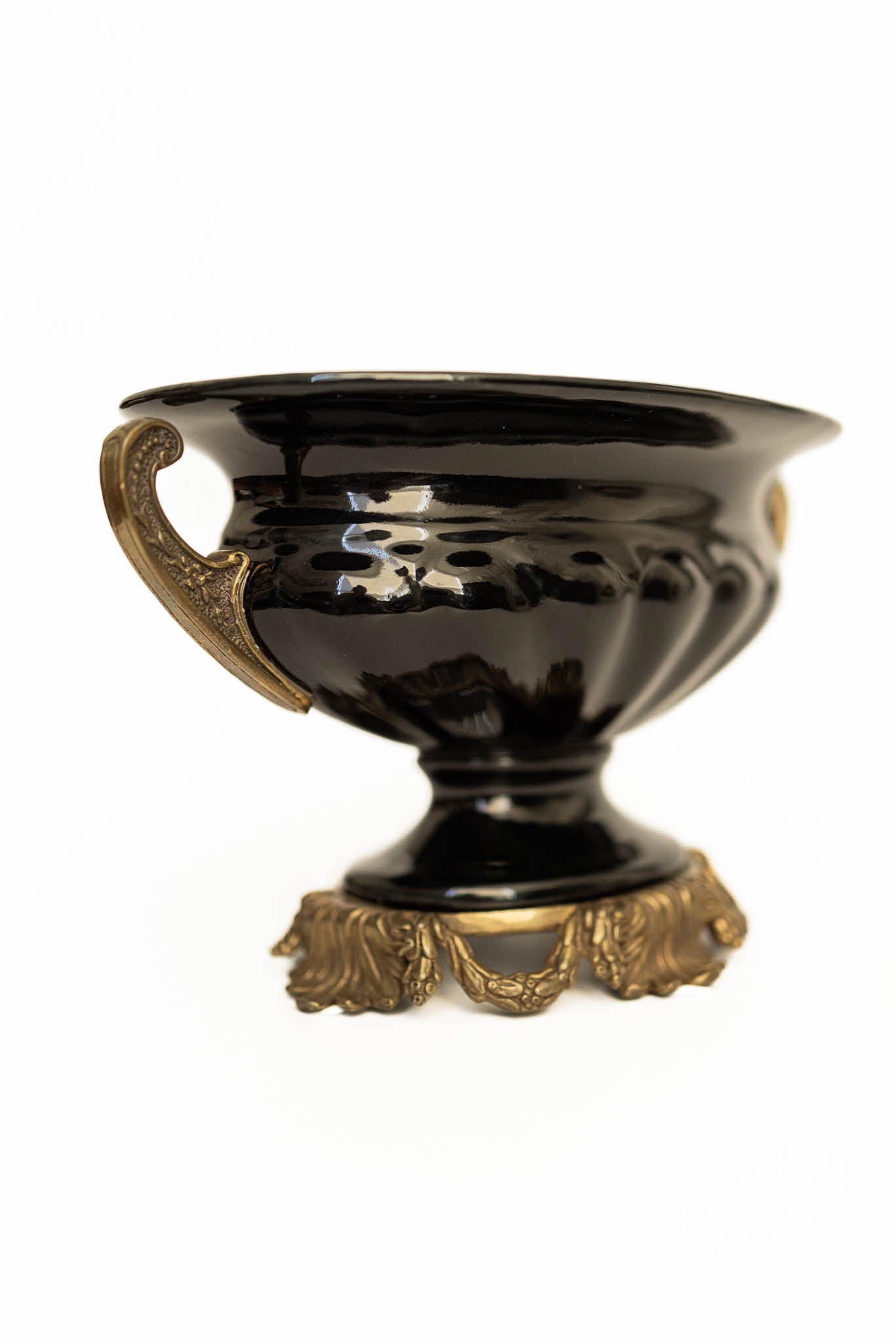 "The Rome" Porcelain & Bronze Jardinière