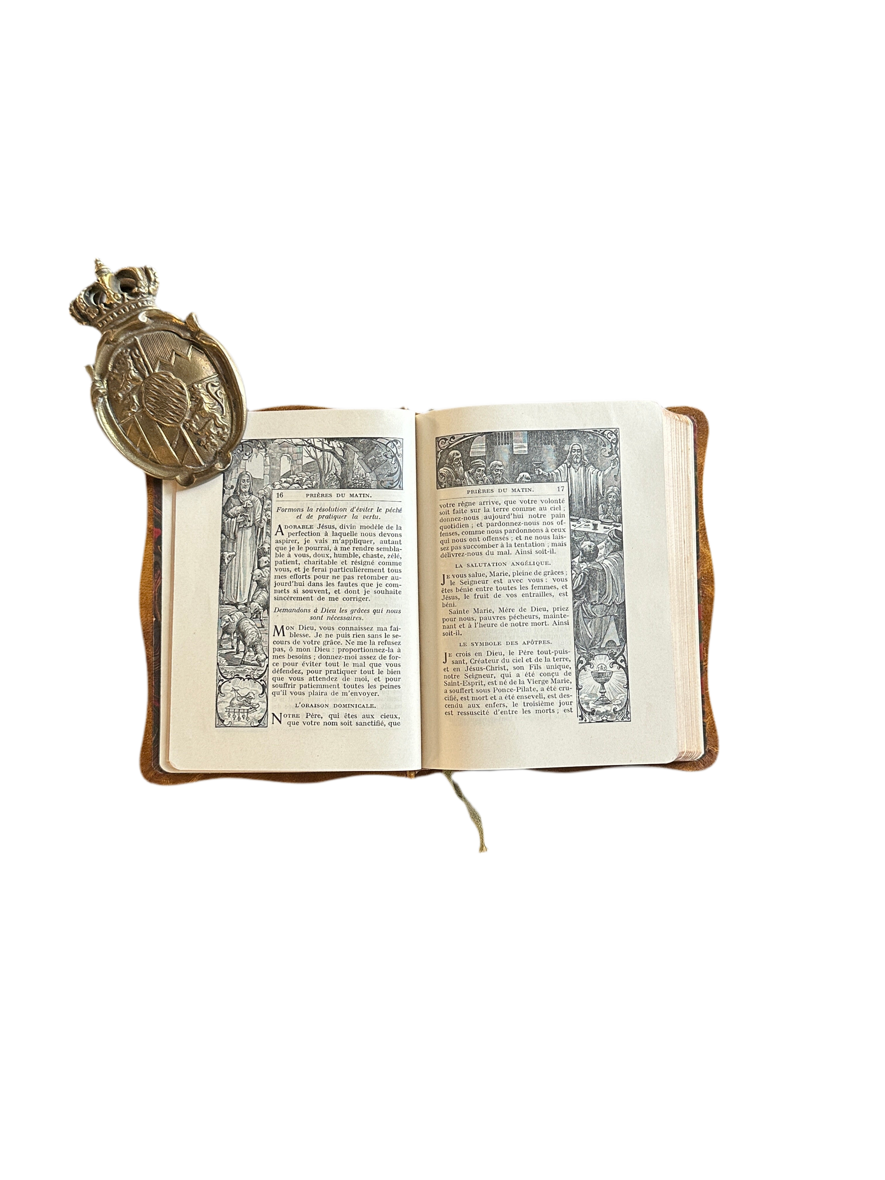 Antique French Devotional Prayer Book with Original Dust Box - 1906