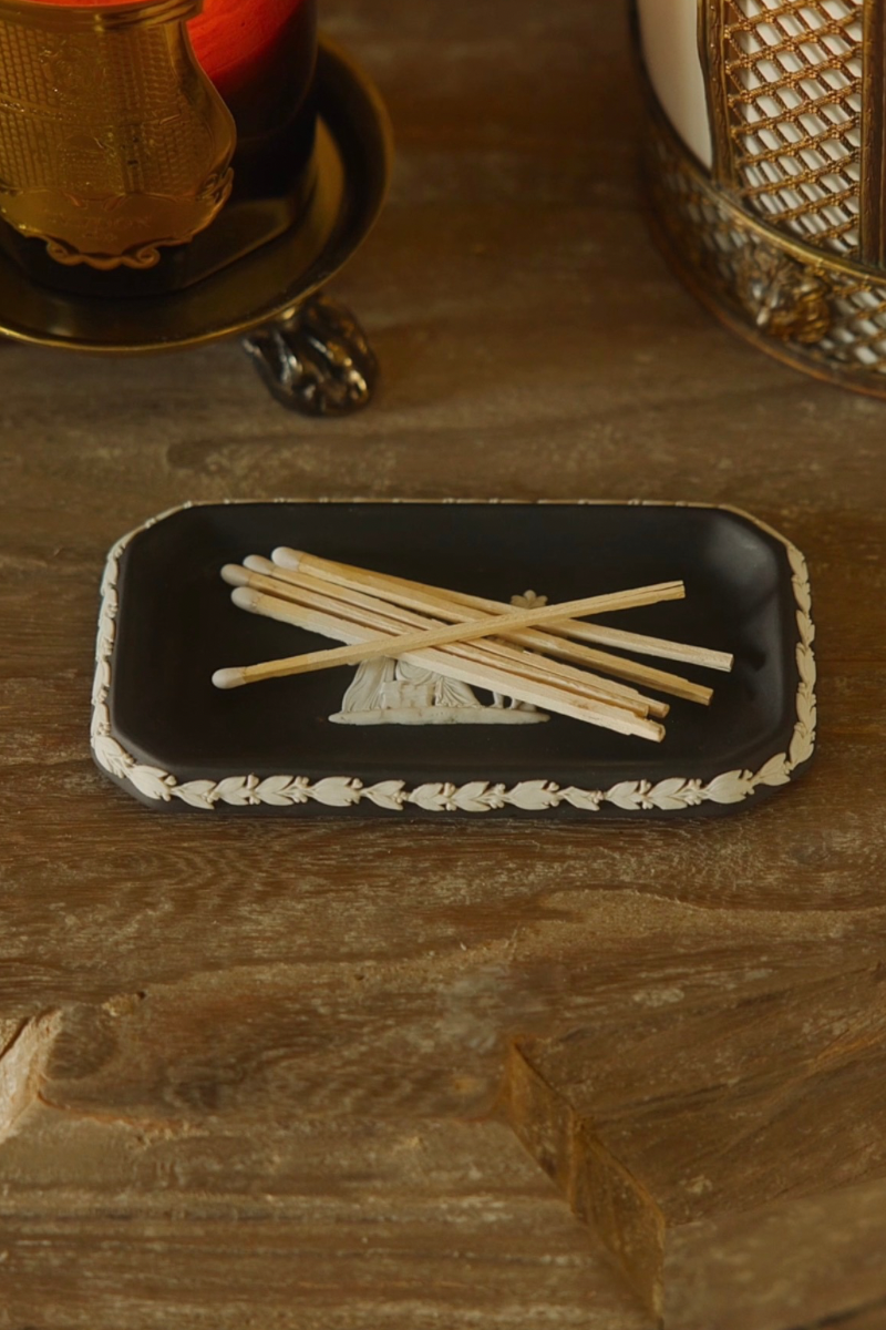 19th C. Classical Wedgewood Jasperware Trinket Tray