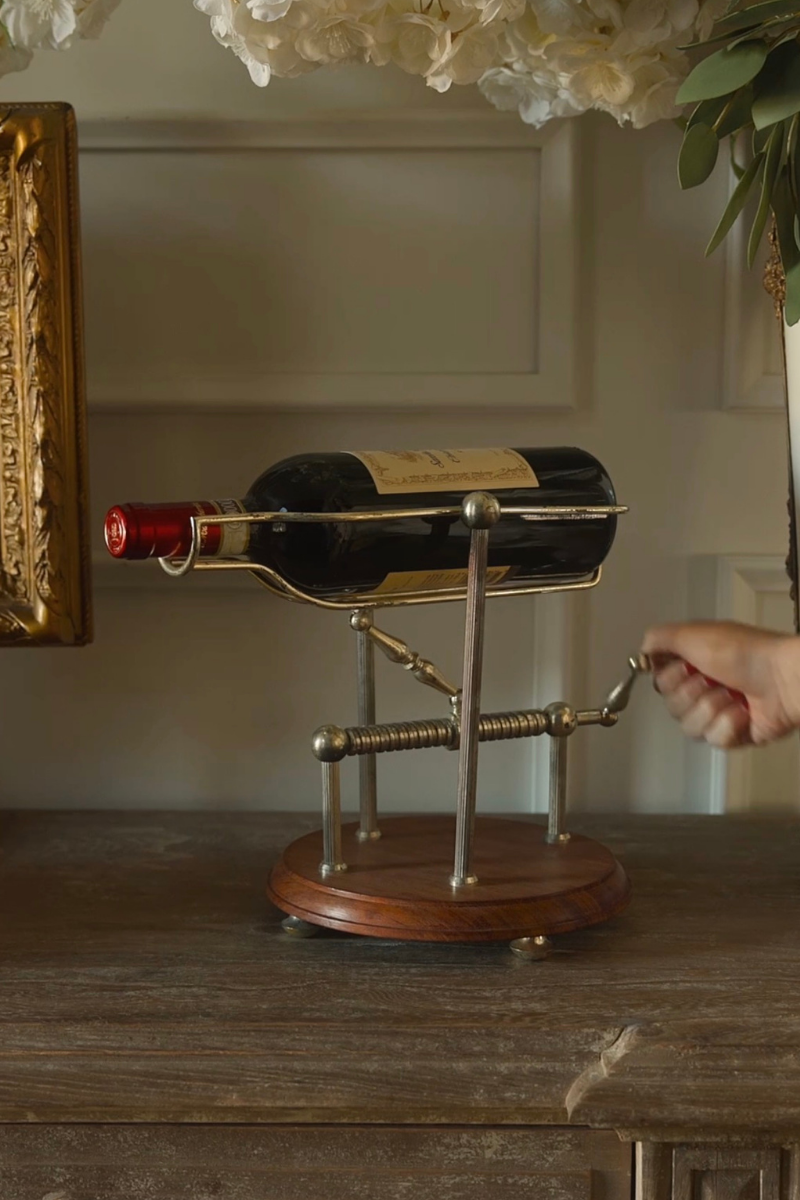 20th-Century Mechanical Wine Decanting Cradle