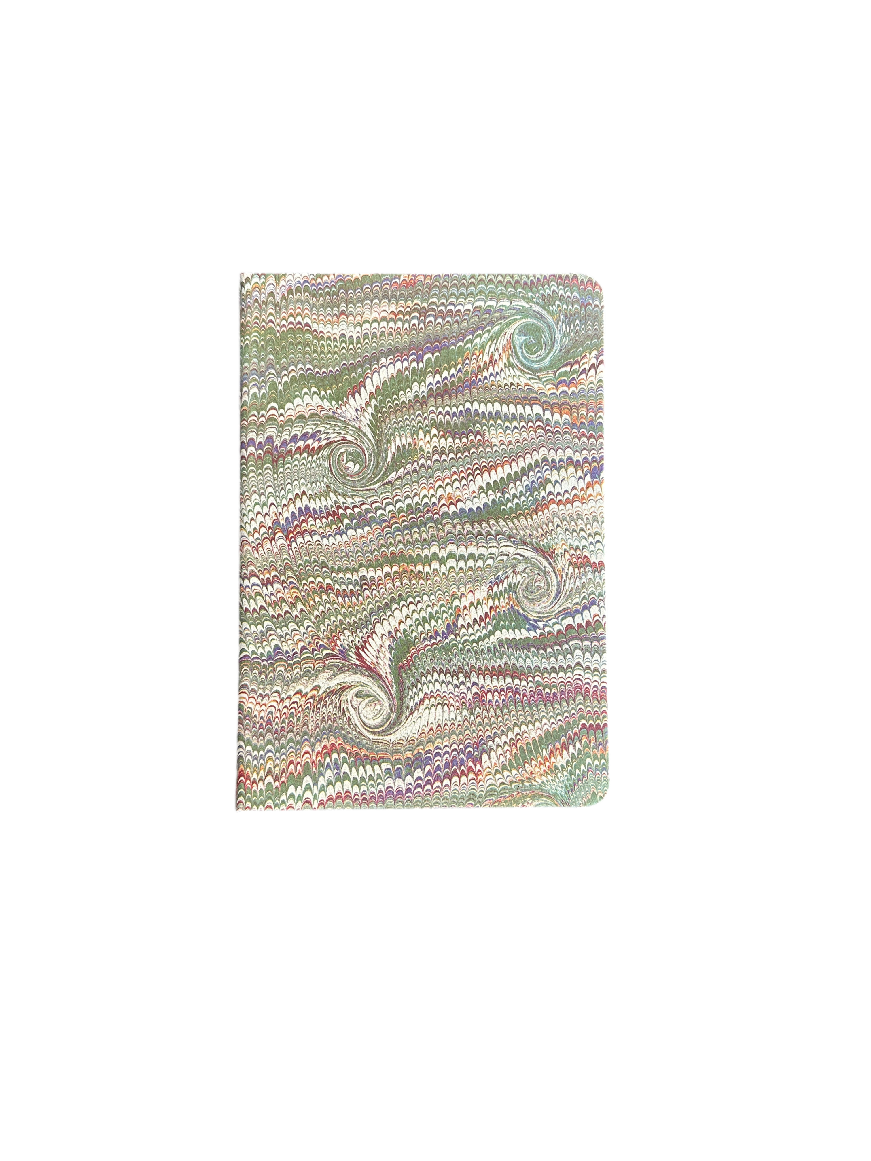 19th Century Marbelized Paper Wrapped Journal - 1
