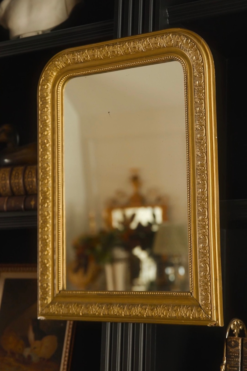 19th Century French Louis Philippe Giltwood Mirror