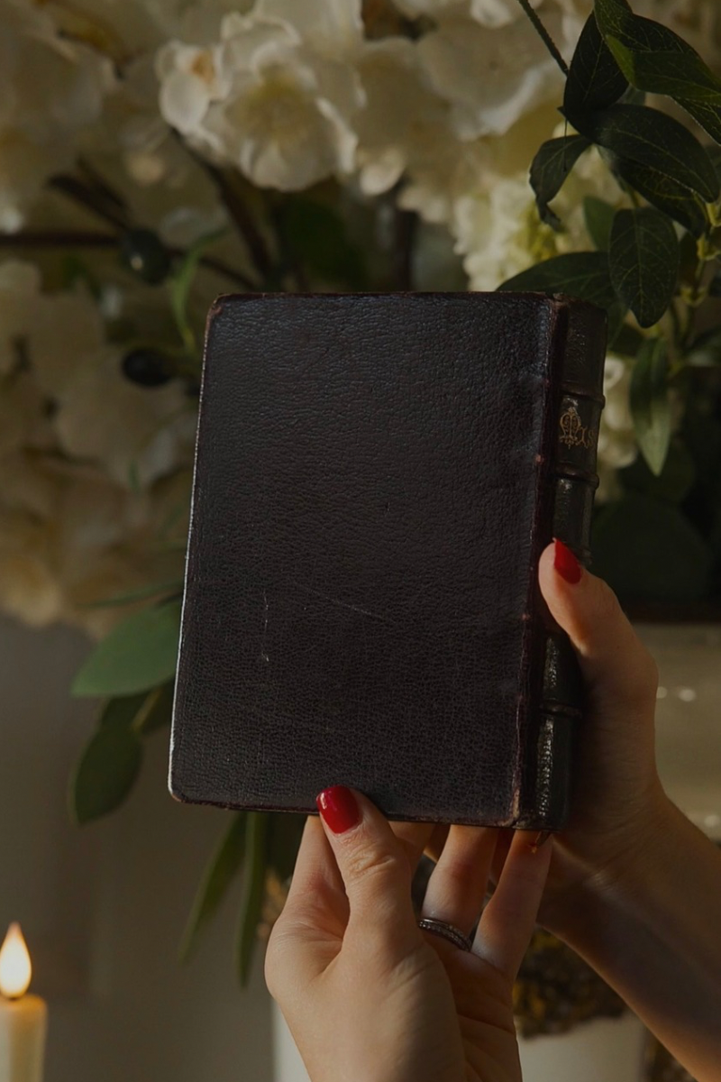 Antique French “Missel des Catacombes” — Leather-Bound Catholic Missal with Gilt Page Edges