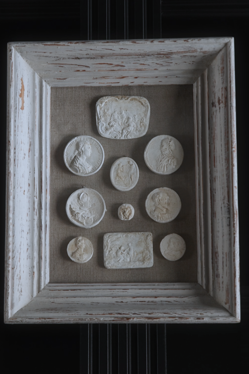 19th-Century Neoclassical Portrait & Allegory Intaglio Study