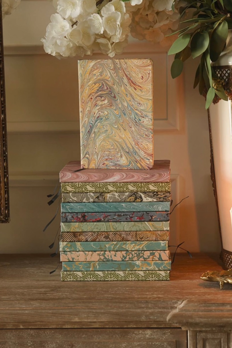 Variety of Marbleized Journals
