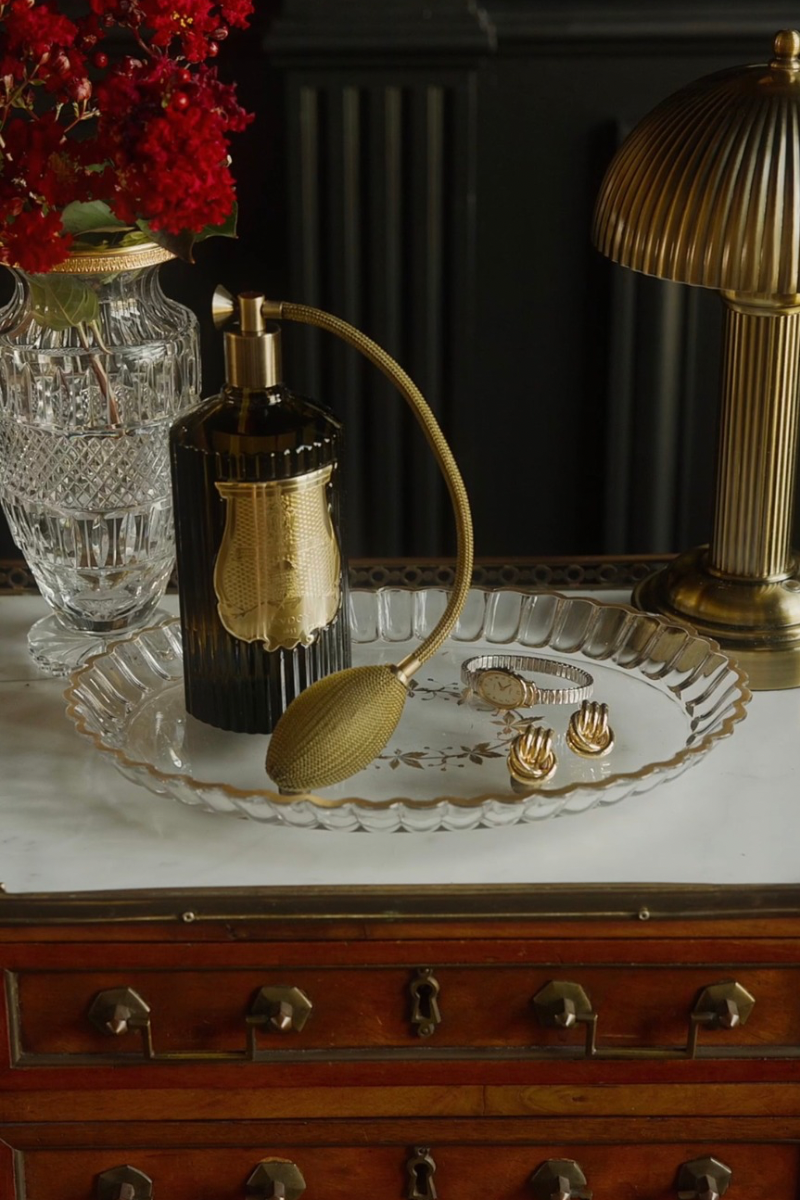 19th C. Hand Painted Vanity Tray
