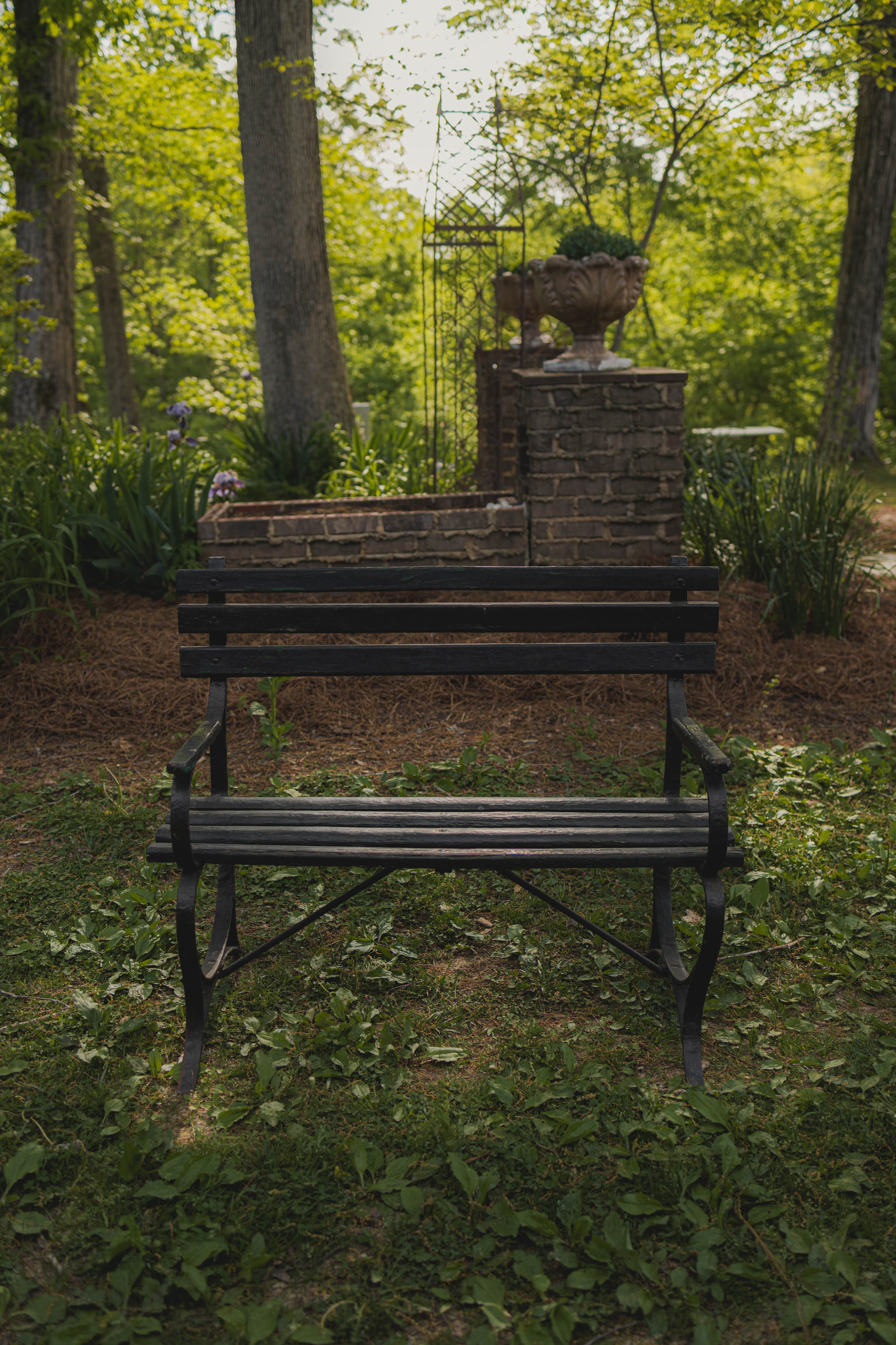 Antique French Garden Bench - Main Image