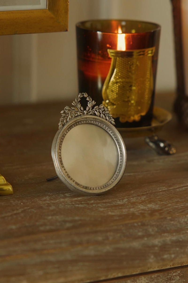 Silver Plated Louis XVI Laurel Wreath Frame