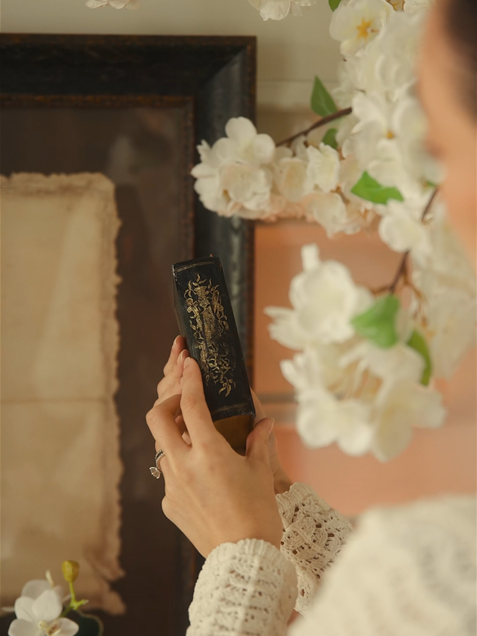 1876 Norwegian Hymnal “Kirke Salmebog” in Brass-Clad Binding