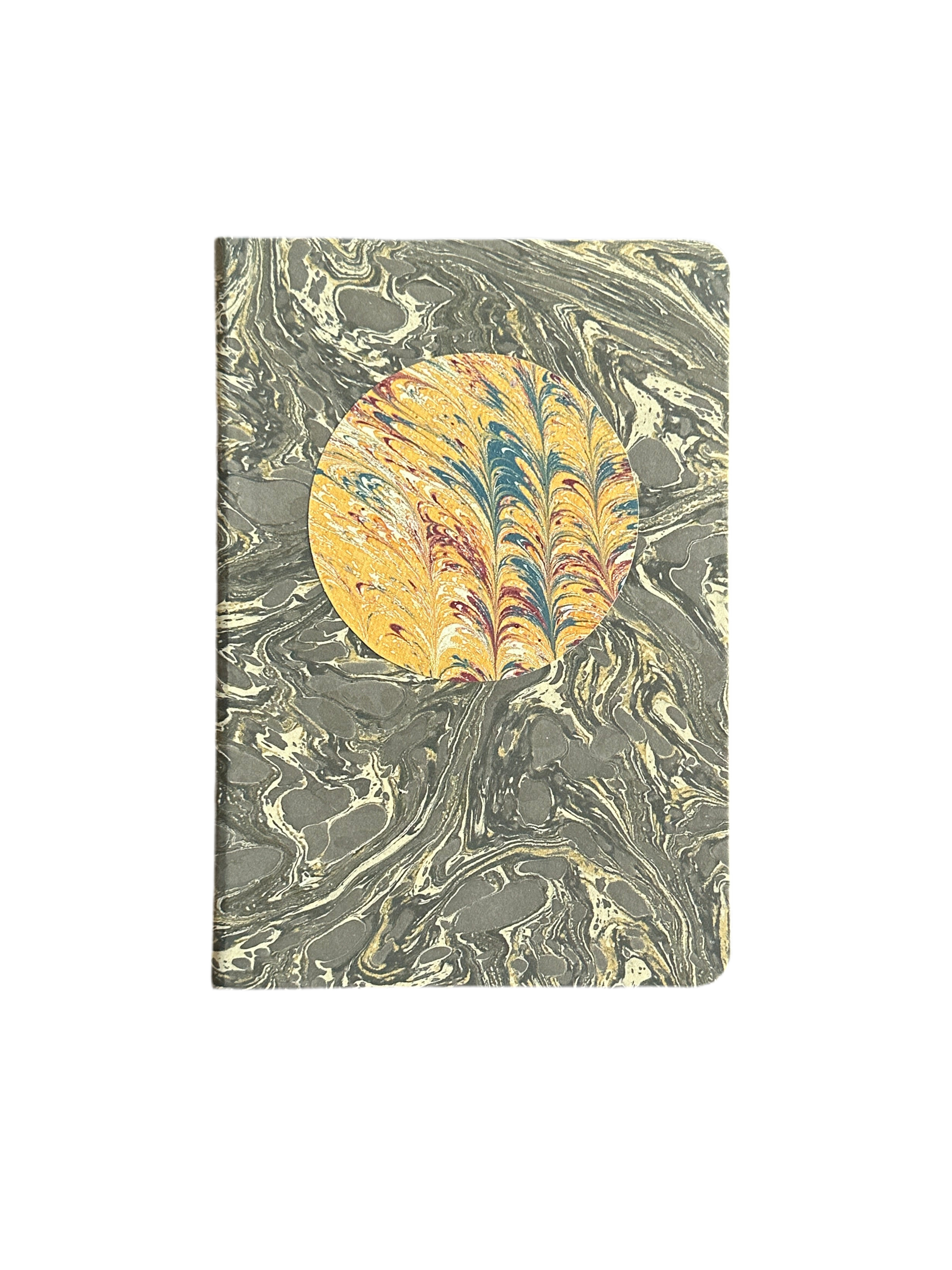 19th Century Marbelized Paper Wrapped Journal -  Sun & Sky