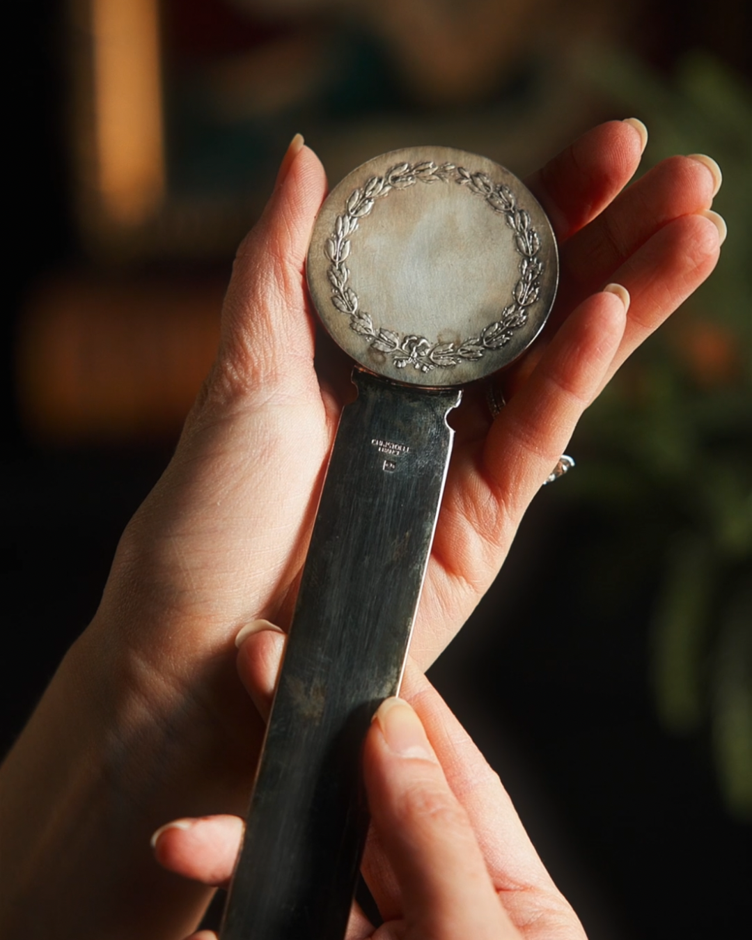 Christofle Silverplate letter Opener with Original Case