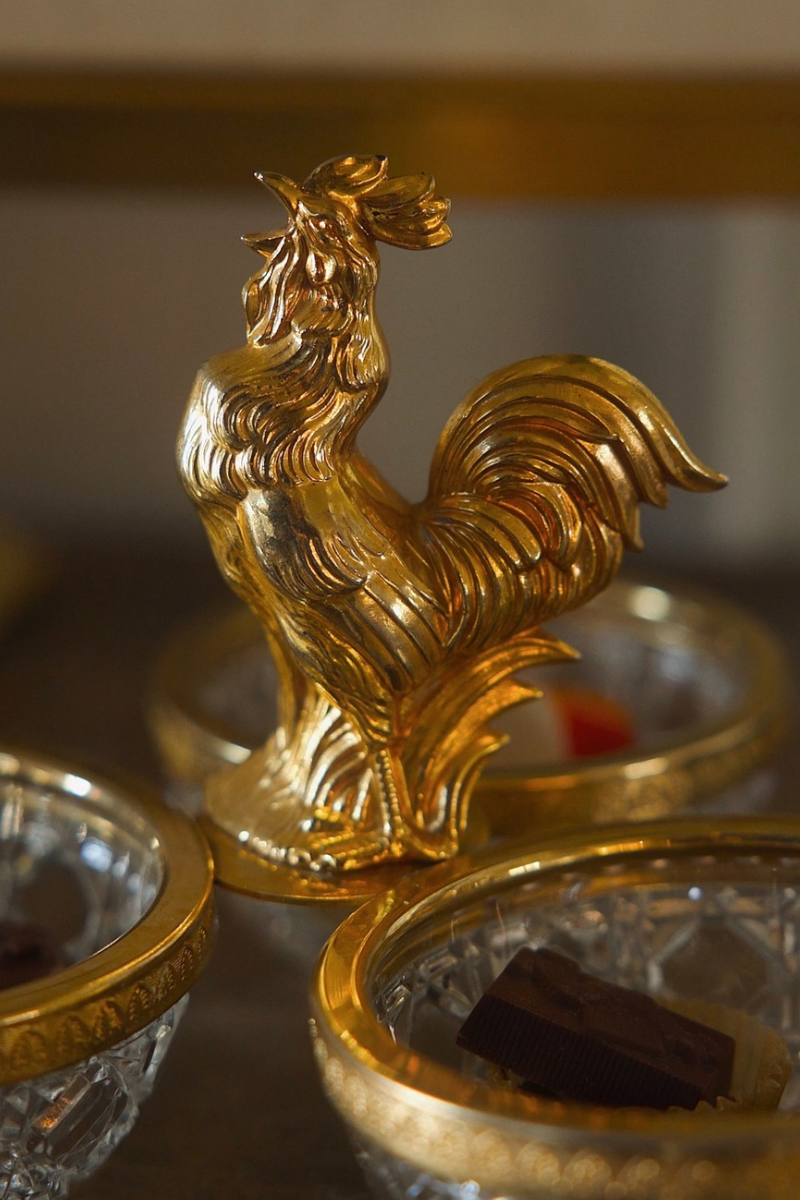 20th C. Crystal & Gilt Trio Dish