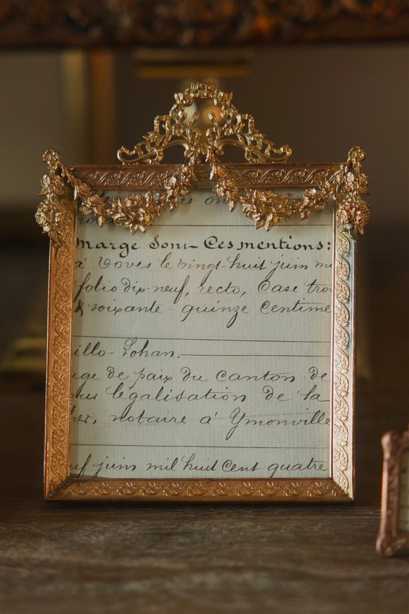 Late 19th Century French Louis XVI Revival Ormolu Easel Frame