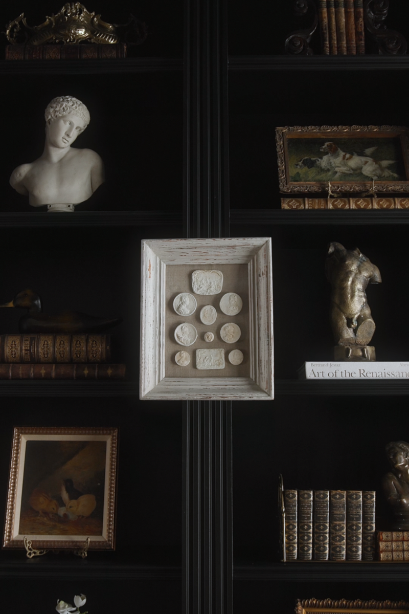 19th-Century Neoclassical Portrait & Allegory Intaglio Study