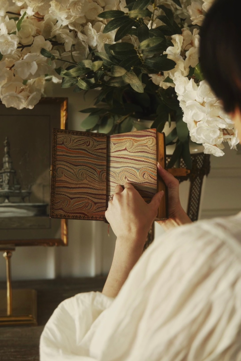 French “Liturgie et Cantiques” Leather-Bound Volume with Gilt Page Edges & Brass Clasp
Paris, 1885
