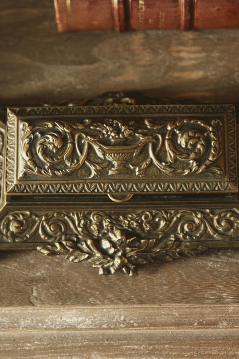6 Compartment Brass Stamp Holder
