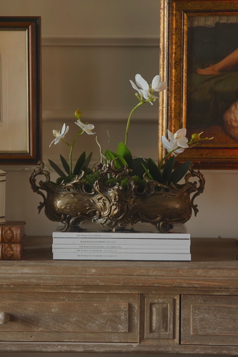 French Rococo Style Bronze Jardinière