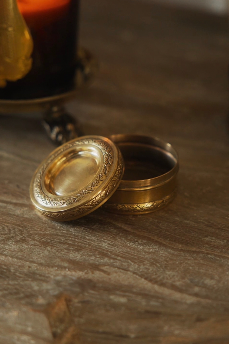 19th C. French Bronze Lidded Snuff Box