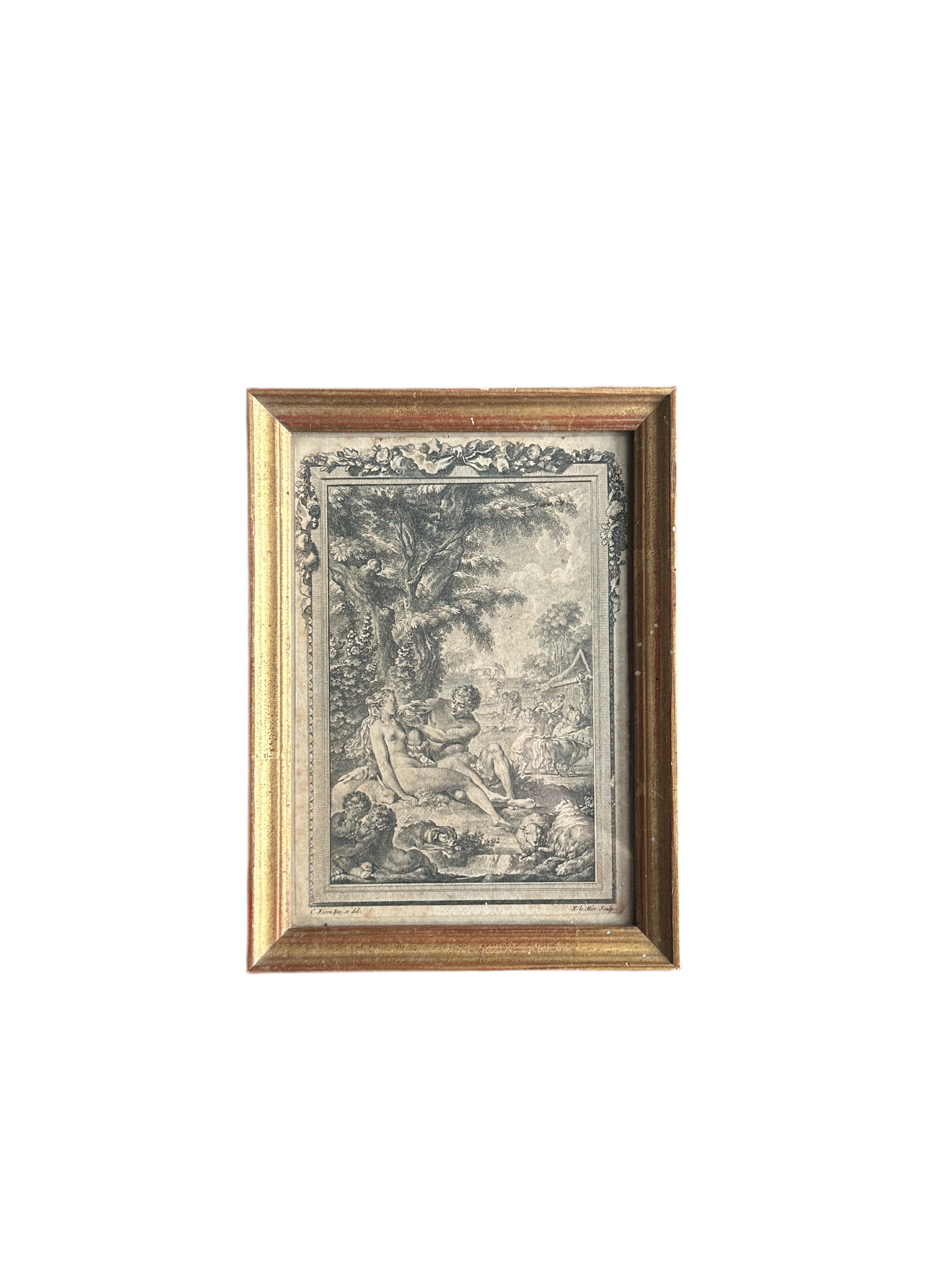 18th Century Engraving After Charles Coypel - Mythological Scene c. 1720-1740