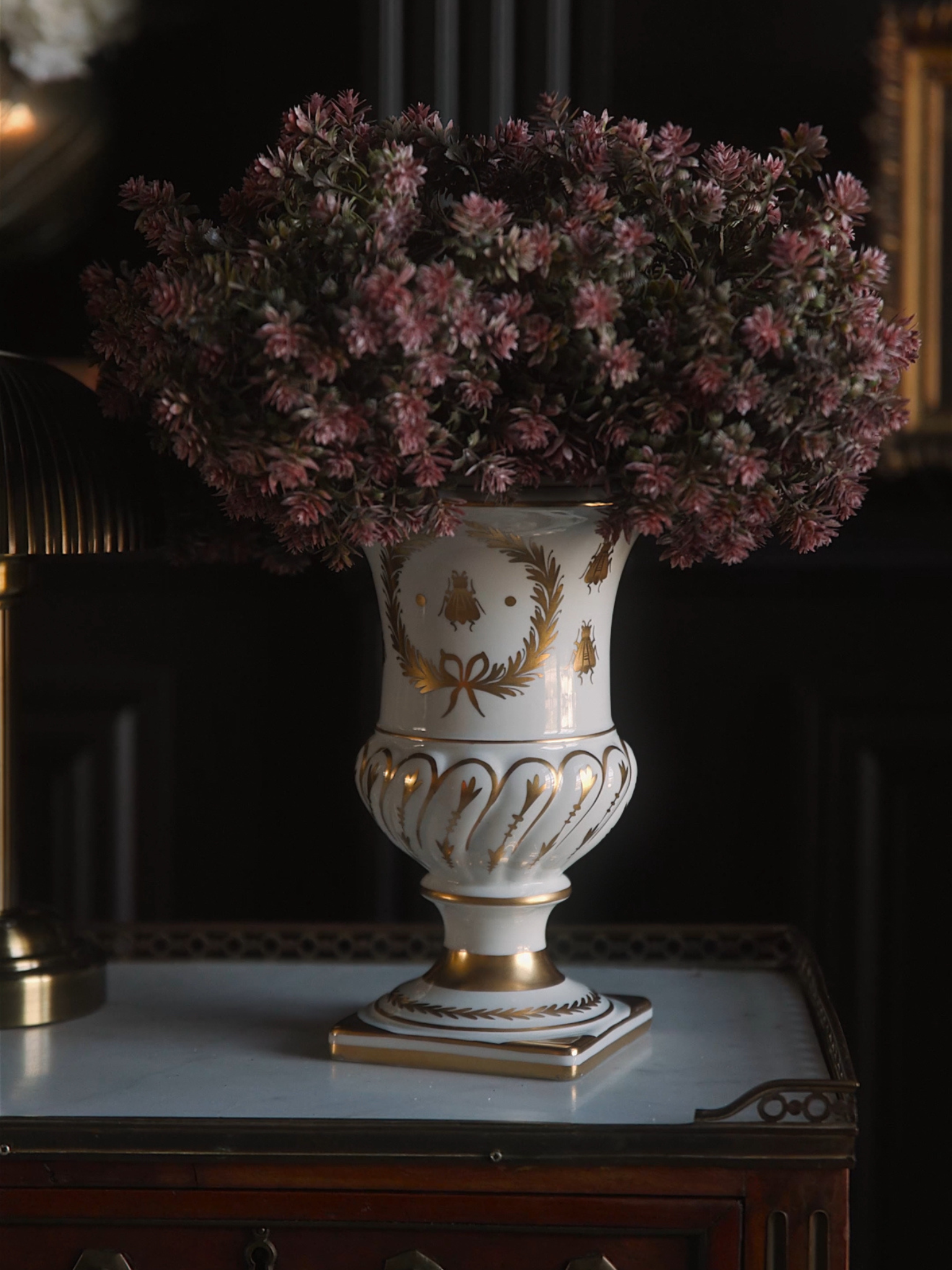 Limoges Gilded Porcelain Vase
