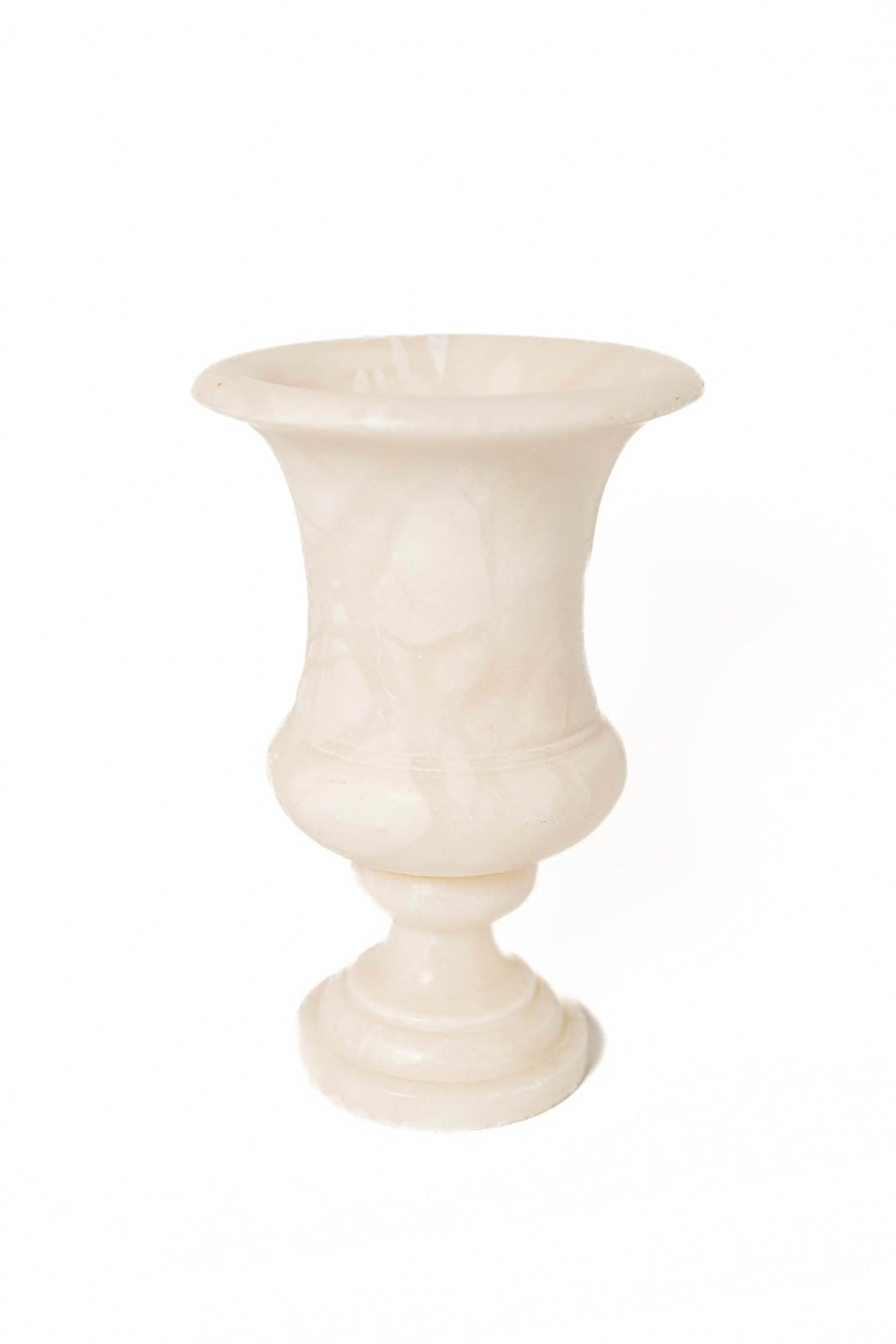 19th Century White Italian Alabaster Vase