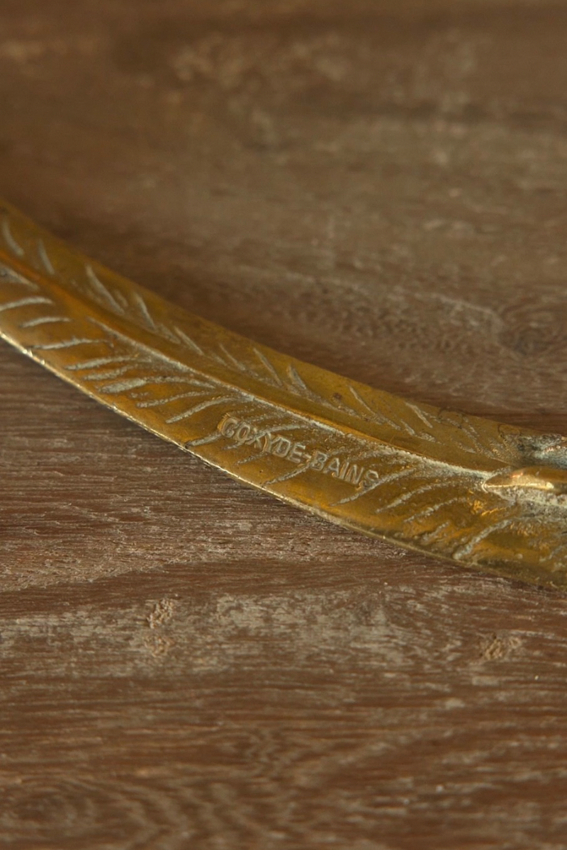 19th C. French Chicken Foot & Feather Letter Opener