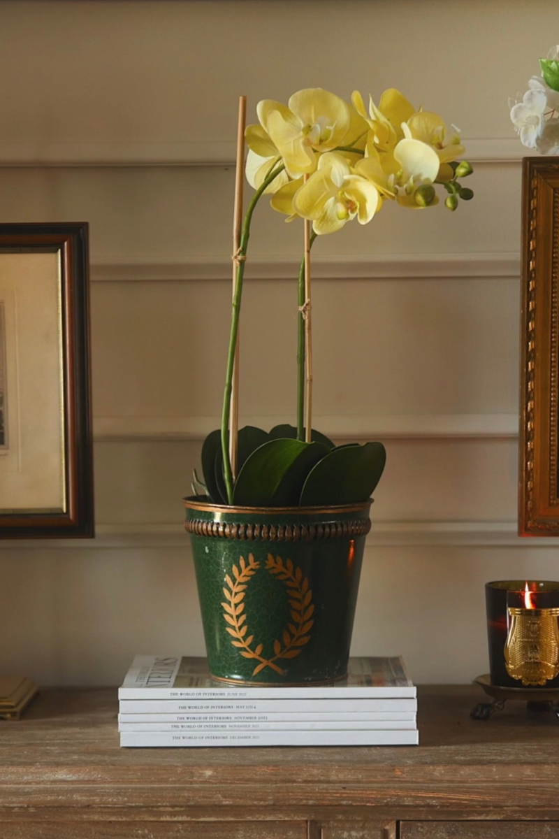 French Neoclassical Laurel Wreath Planter