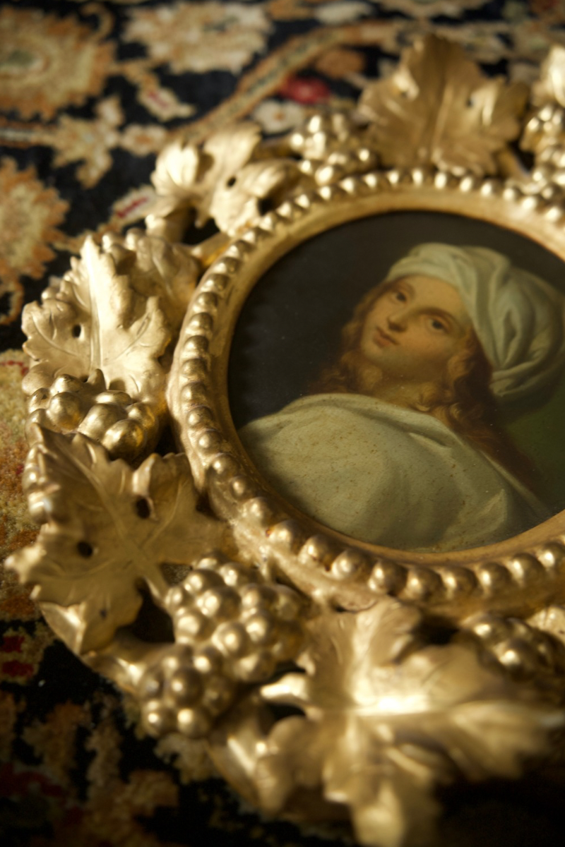 Pair of 19th-Century Portrait Paintings of Rubens & Beatrice Cenci