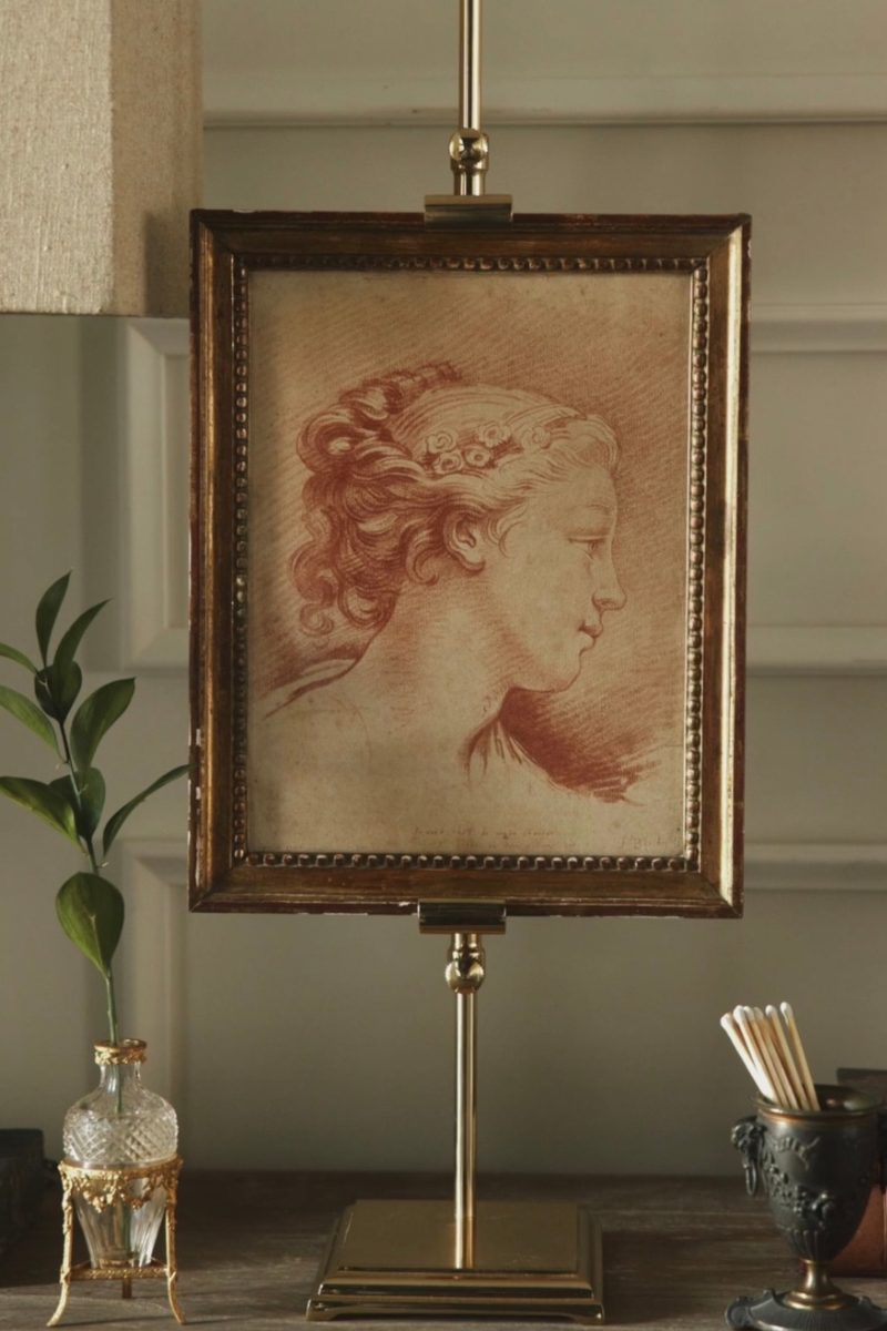 Late 18th Century French Sanguine Stipple Engraving After François Boucher, Published by Veuve Basan
  - Right Facing