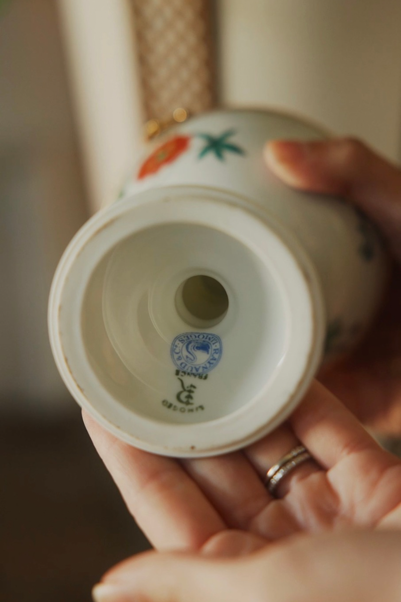 Limoges Porcelain Floral Jewlery Casket by Raynaud & Co