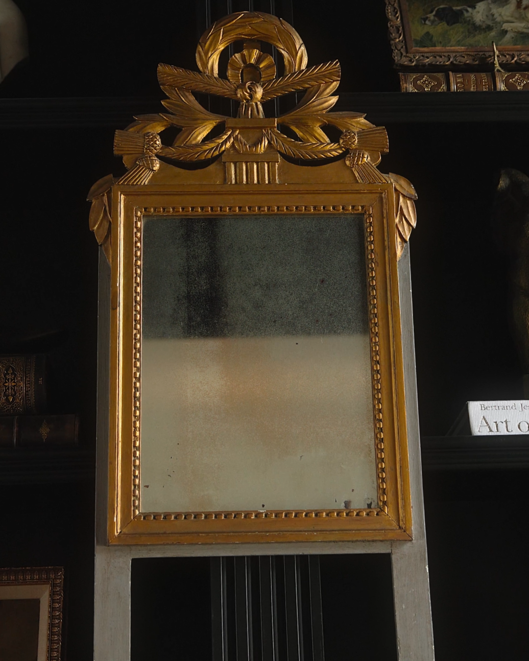 Early 20th Century French Louis XVI–Style Gilt “Bridal Mirror”