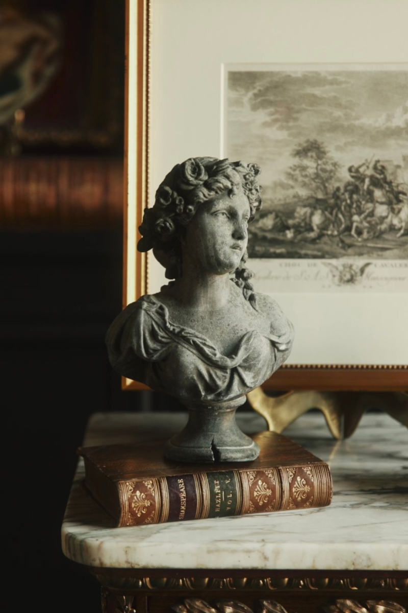Salvaged Classical Female Bust Lamp Base – Neoclassical Style